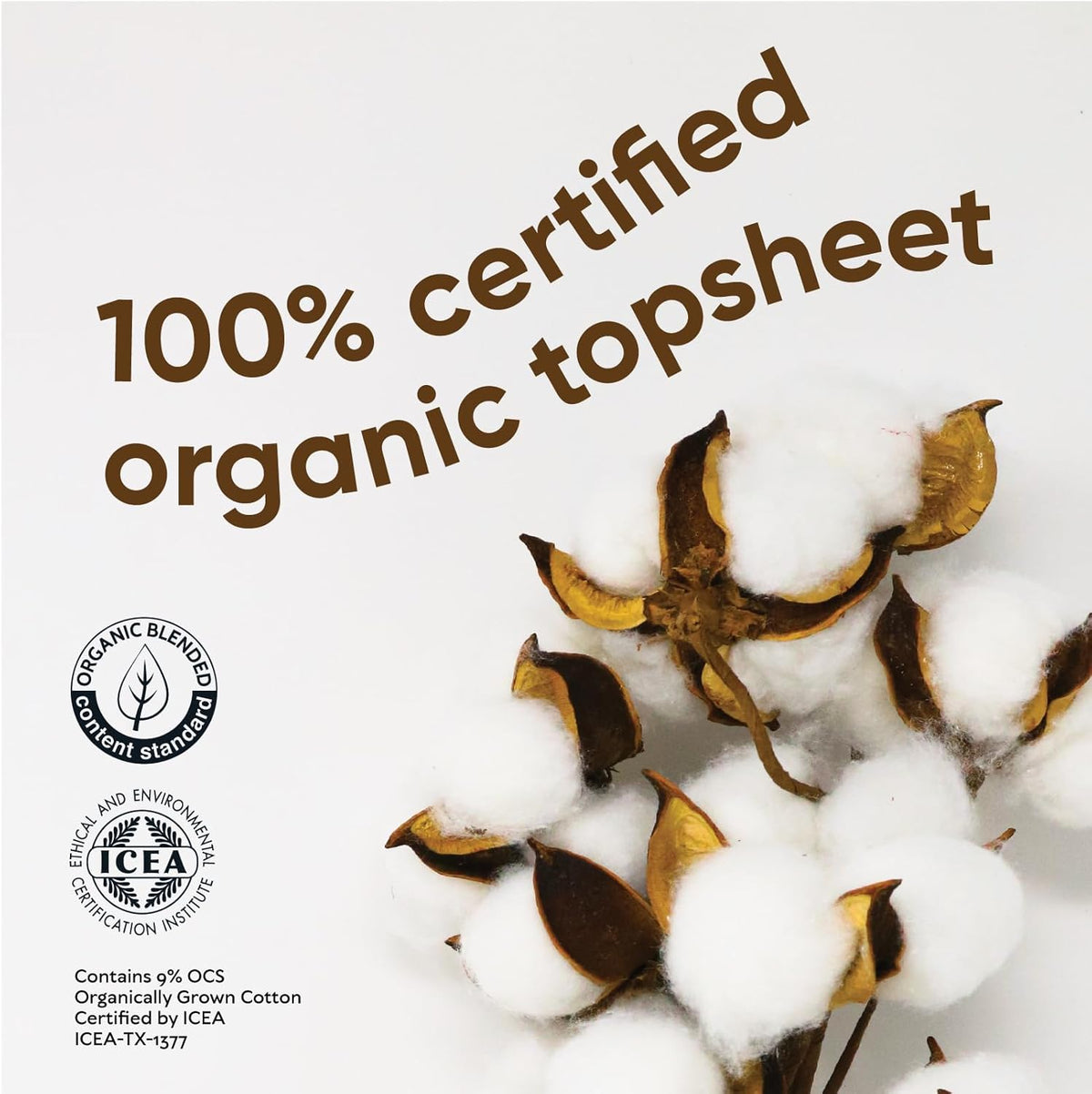 Oi | Organic Initiative Incontinence Pads for Women | Certified Organic Cotton Topsheet, Breathable, Hypoallergenic | Suitable for Postpartum | Maxi Plus (410mm) 20 pads