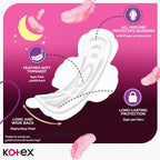 Kotex Sanitary Pads With Wings Overnight