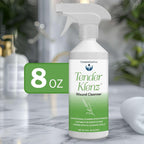 Wound Cleanser Spray, 8 oz - Saline Wound Wash for Cleaning Wounds - No Rinse Solution with Adjustable Nozzle - Good for Sensitive Skin