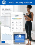 GE Smart Scale for Body Weight BMI Body Fat, Digital Bluetooth Scale 400lb