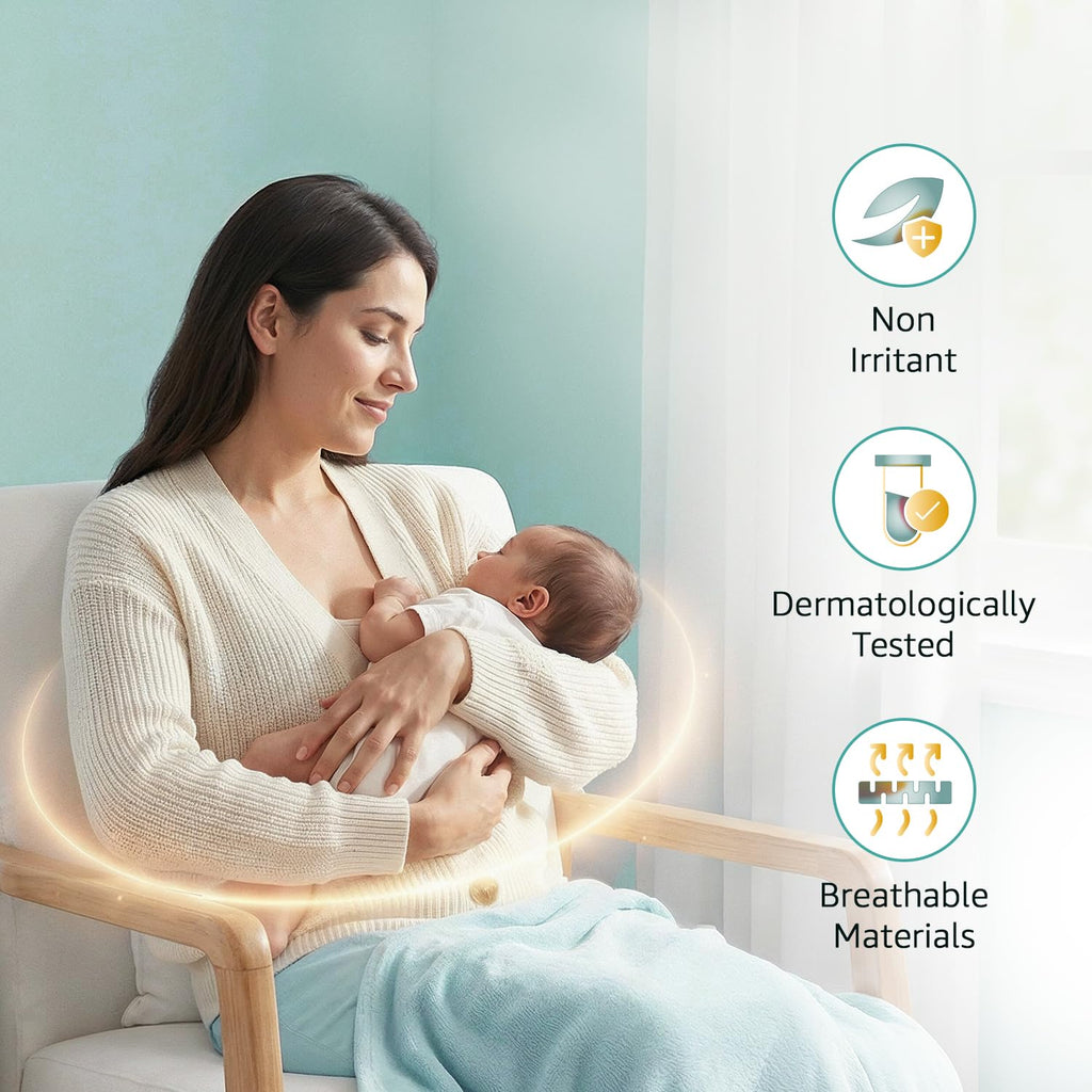 Amazon Basics Maternity Pads | Large | 450mm | Upto 650ml High Absorption | Breathable Top Layer | Contoured Slim Fit | Postpartum & Heavy Flow Protection | 20 Count (10 x Pack of 2)