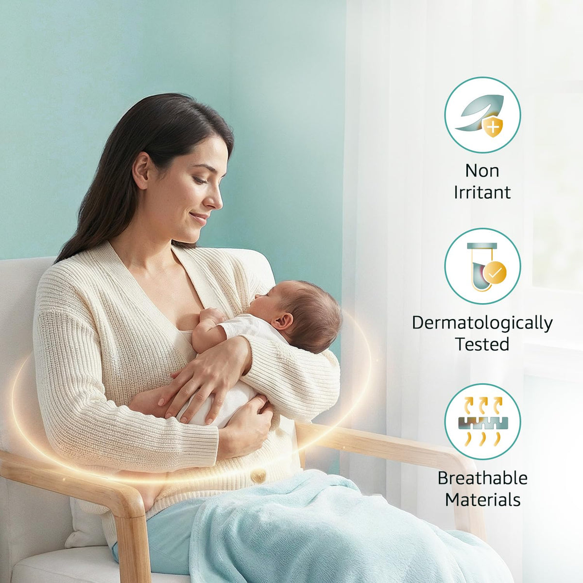 Amazon Basics Maternity Pads | Large | 450mm | Upto 650ml High Absorption | Breathable Top Layer | Contoured Slim Fit | Postpartum & Heavy Flow Protection | 20 Count (10 x Pack of 2)