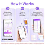 easy@Home Bluetooth Basal Body Thermometer for Adults - Fertility Prediction