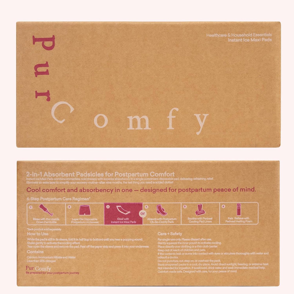 PurComfy 2 in 1 Maternity Pads Postpartum 10 pieces