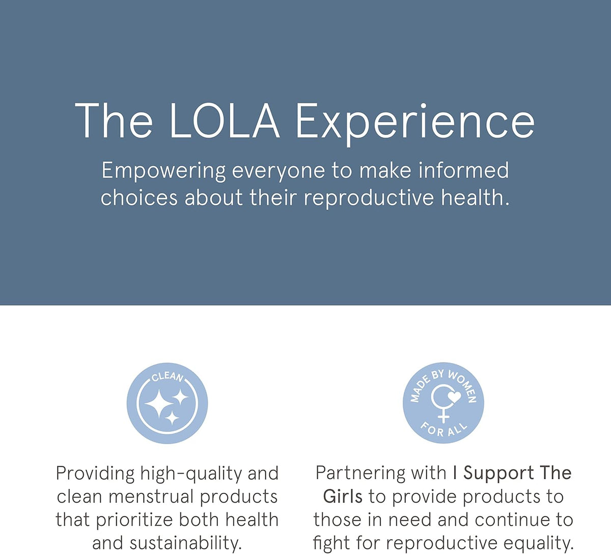 LOLA Personal Water-Based Lube for Sexual Wellness - Natural Ingredients with No Irritating Additives or Fragrance for Sensitive Skin - Lubricant for Him, Her, and Couples