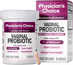 Physician's CHOICE Vaginal Probiotics for Women - pH Balance, Odor Control, Yeast Balance, Vaginal Flora & Feminine Health - 6B CFU with Organic Prebiotics and Cranberry Extract - 30 CT