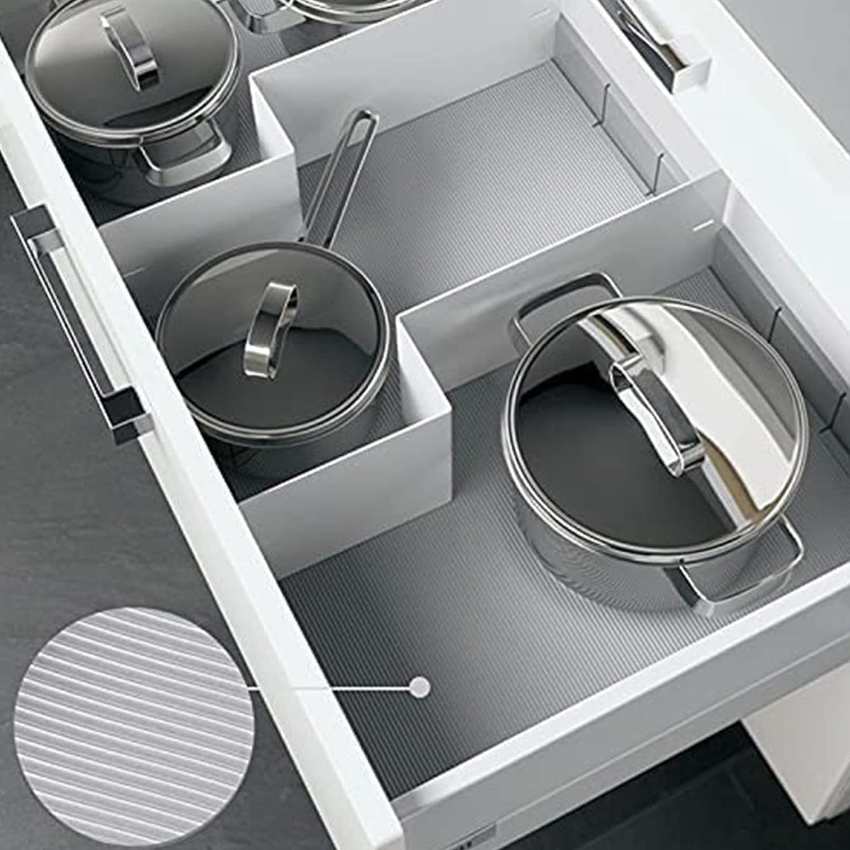 Shelf Liner Drawer Liner Cabinet Liner Fridge Liners Non Adhesive Non-Slip Washable Cupboard Pad for Kitchen Clear Refrigerator Mat