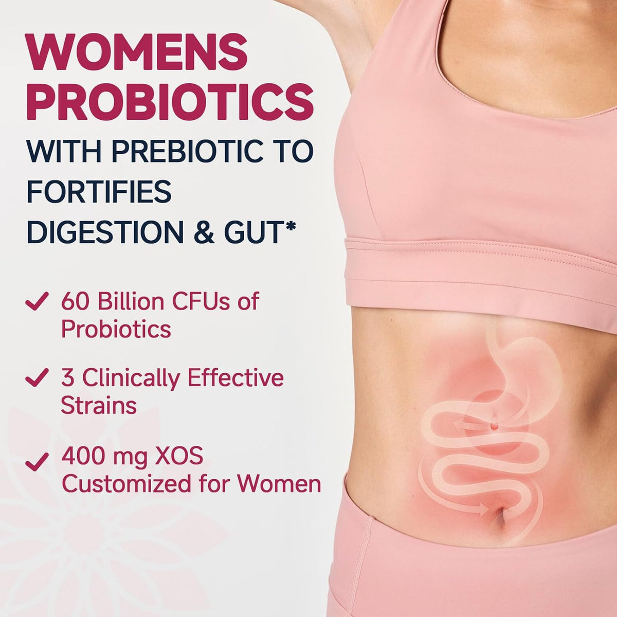 DRFOSTER Vaginal Probiotics for Women pH Balance with Prebiotics & Cranberry - Womens Probiotic Feminine Care Promote Healthy Vaginal Odor & Vaginal Flora, Support Gut Health & UTI - 90 Vegan Capsules