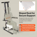 SuperHandy Electric Floor Lift, 500 Lbs Capacity, Portable Design | Portable patient lift helps raise users from floor to standing; built for rated specs and capacity; Home Care