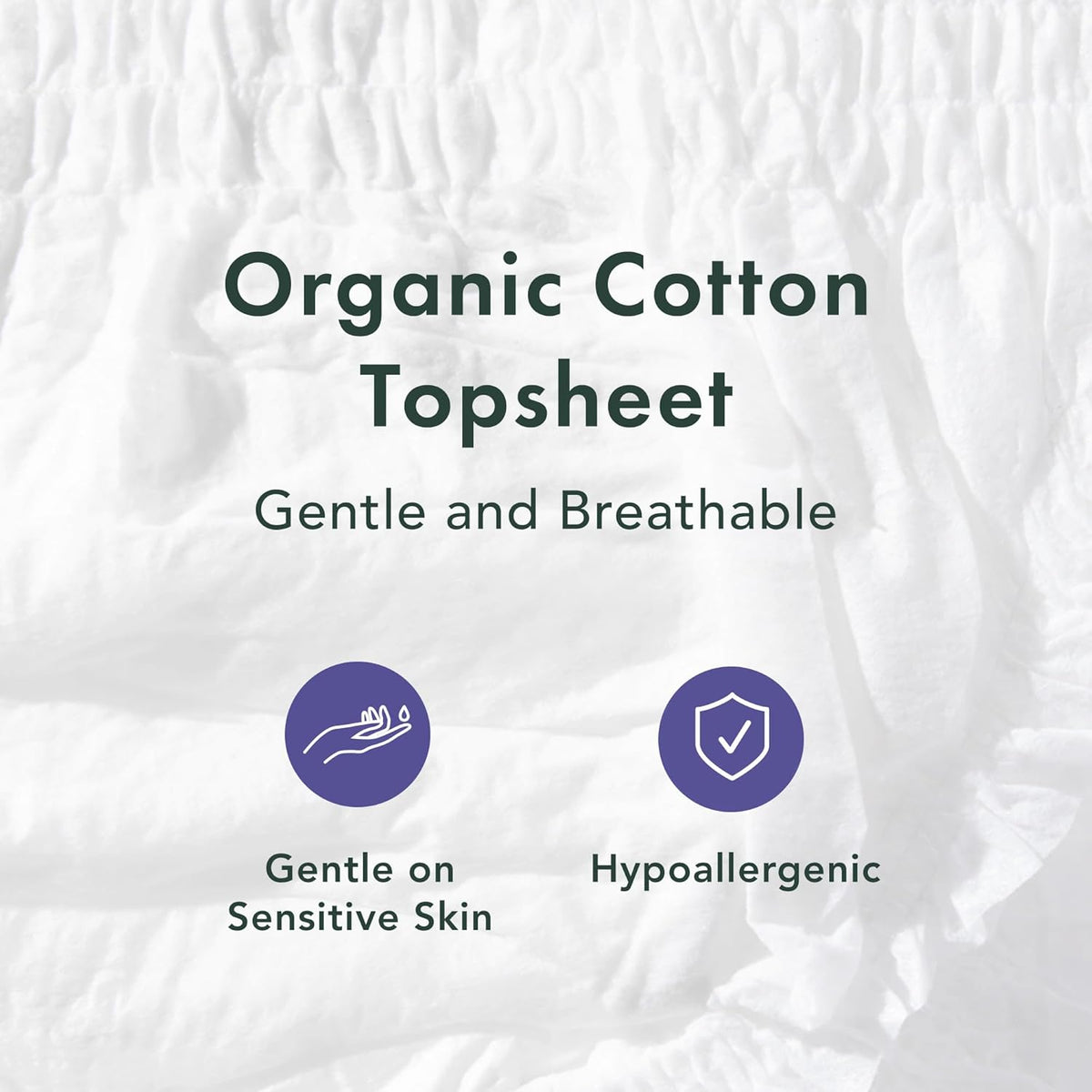 Rael Disposable Underwear for Women, Organic Cotton Cover - Postpartum Essentials, Leak Locker, Unscented, Maximum Coverage (Size S-M, 20 Count)