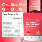 VivoNu Vaginal Women Probiotic, Feminine Balance pH Gummies for Healthy Odor, Yeast Balance & Flora + Vitamin C for Immune Support -Cranberry Probiotics