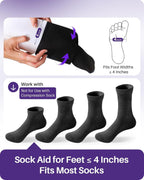 KEKOY Sock Aid for Putting on Socks, 4" Foot Width, No Bending