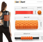 SUBCULTUREPICK 5 in1 Foam Roller Set Trigger Point Foam Roller for Exercise
