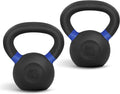 Yes4All Powder Coated Cast Iron Kettlebell, Single Deep Blue, 40 KG / 88 LB