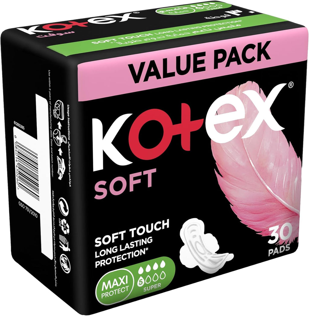 Kotex Sanitary Pads With Wings 30 pads