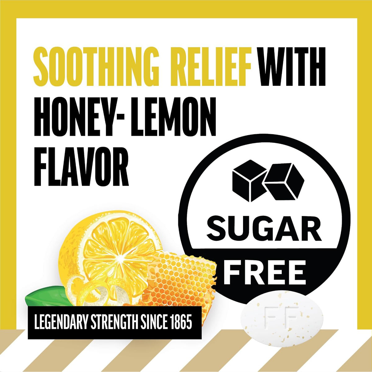 Fisherman's Friend Sugar Free Cough Lozenges, 40 x 6-Pack (Honey Lemon)