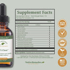 Native Remedies UTI-Clear Herbal Supplement - 100% Natural Tincture with | Buchu, Bearberry, Lemon Balm & More - Supports Urinary Tract & Bladder Health, pH Balance, Bloating Relief - 2 oz Bottle