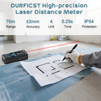 DURFICST Home Test Kit, Hygrometer, Laser Distance Meter and Combination Socket Tester, Humidity Detection, Laser Distance Meter and Socket Tester