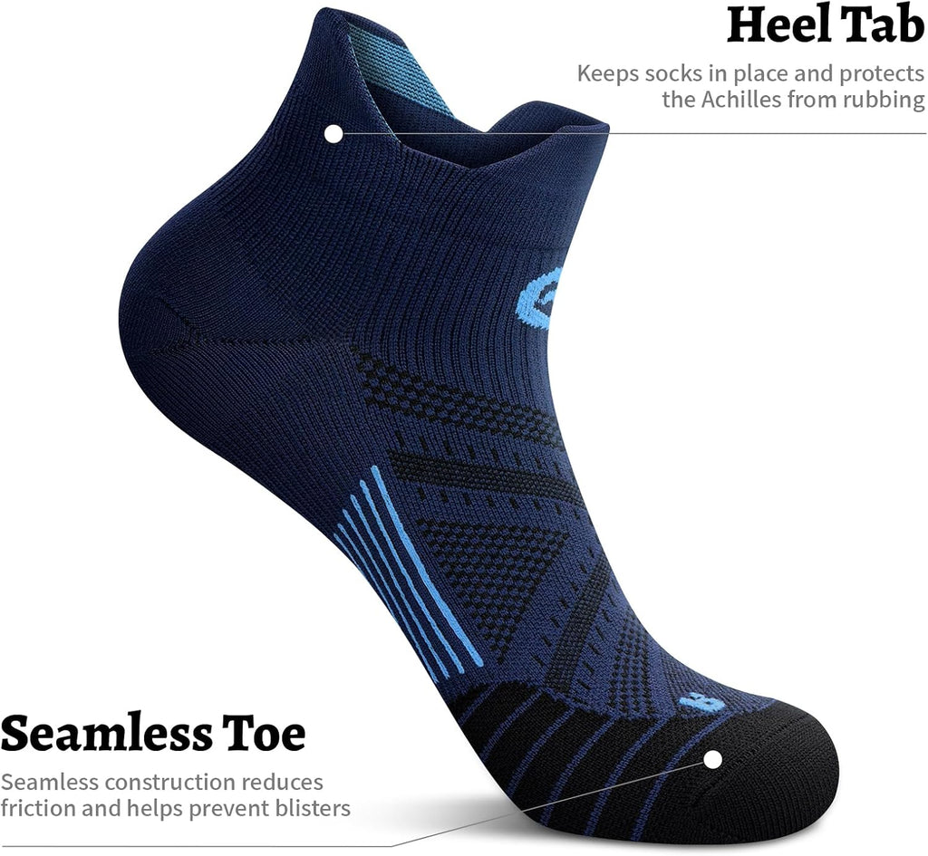 Compression Socks for Men Women Ankle Running Socks for Plantar Fasciitis