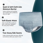 SUNKISS Incontinence Underwear for Men,Daytime Disposable Adult Pull Ups,Mens Protective Briefs with Maximum Absorbency, XLarge, Grey, 14 Count