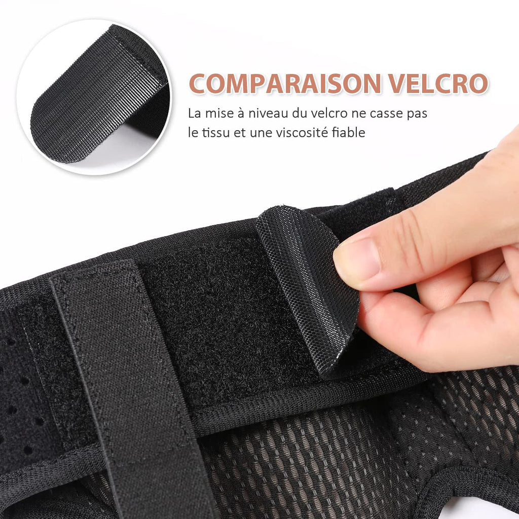 Tenbon Inguinal Hernia Support Belt for Men Women – Universal Postoperative/Preoperative Truss with Removable Pads, Relieves Left/Right Groin Pain, Adjustable Strap (X-Large)