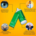 Tangible Clean Multi-Purpose Contact Lens Solution for Scleral and Gas Permeable Contact Lenses, with Lens Case, 12 Fl Oz
