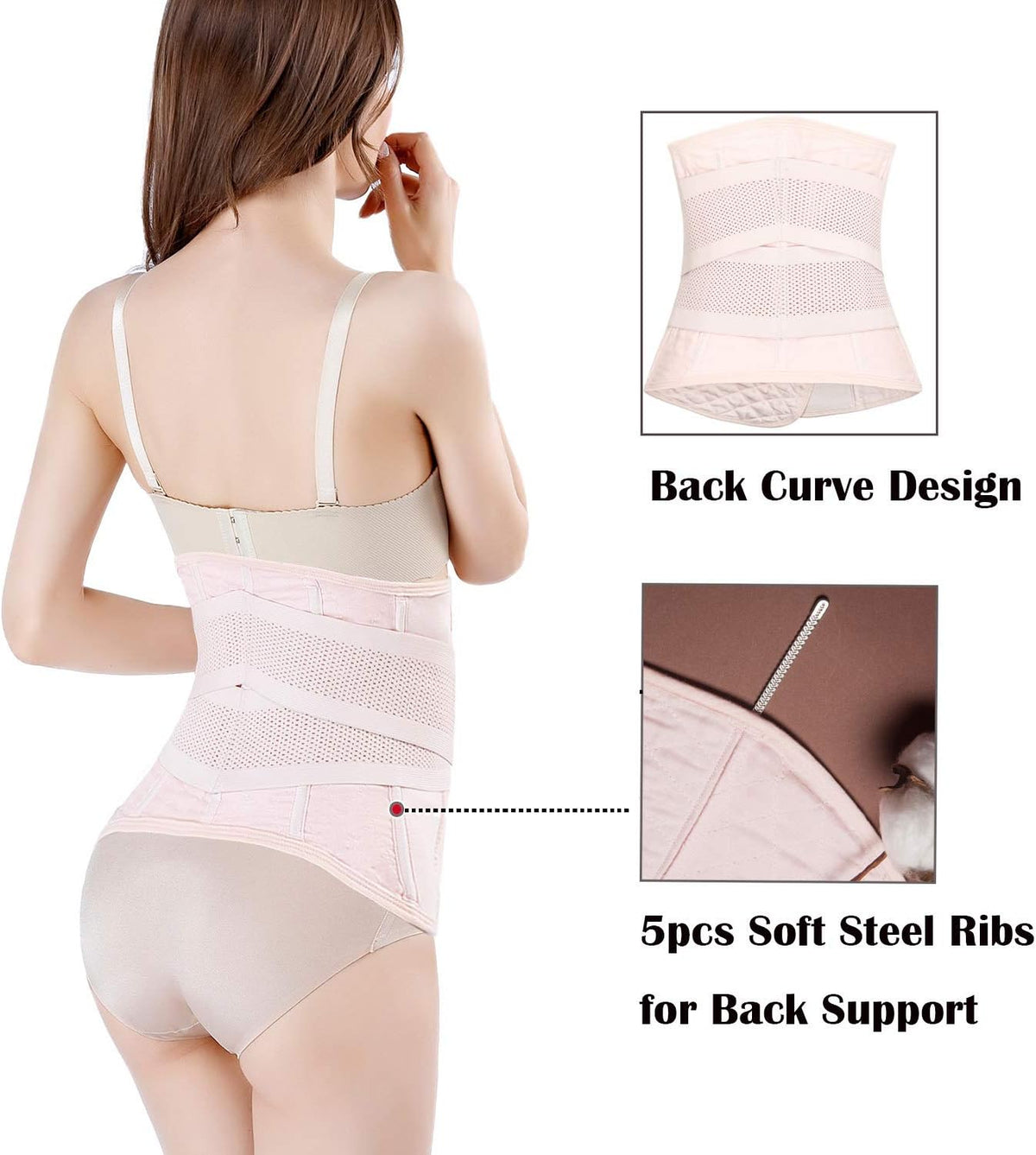 Postpartum Girdle C-Section Recovery Belt Back Support Belly Wrap Belly Band Shapewear