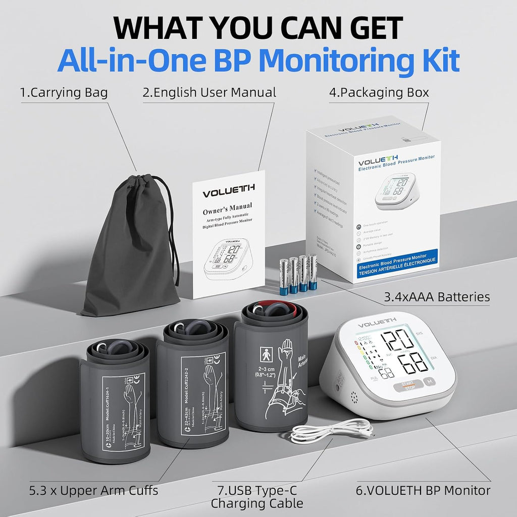 VOLUETH Pediatric Blood Pressure Cuff?FDA Cleared Blood Pressure Monitor