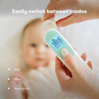 Frida Baby 3-in-1 Infrared Thermometer for Ear, Forehead & Touchless | Fever Thermometer for Babies, Infants, Toddlers, Kids & Adults, Fast, Accurate & Reliable Readings
