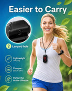 HOLFENRY Pulse Oximeter Fingertip - Large Display Oxygen Monitor Fingertip with Fast 5-8s Reading for SpO2/Heart Rate/PI, Accurate Pulse Ox for Home/Sports/Travel, Batteries & Lanyard Included