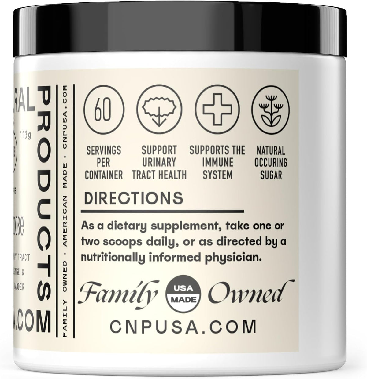 D Mannose Powder Supplement 4oz - D Mannose for UTI Support, Pure D-Mannose Powder for Bladder Urinary Tract Health, Easy Mix Concentrate, No Fillers, Non GMO Gluten Free, Kosher Certified Made USA