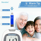Stondon Blood Glucose Test Strips and Lancets, 100 Each, for G430/G520/G425 | Compatible with Stondon G430, G520 and G425-3 meters, no coding strips, single-use lancets, 100 tests
