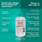 GuruNanda Sinus Rinse Bottle - Comfort Tip for Natural Nasal Irrigator Relief for Adults & Kids - 240ml Capacity