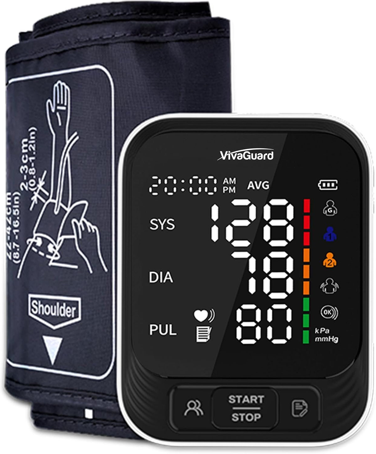 Upper Arm Blood Pressure Monitor for Home Use, FDA-Cleared FSA&HSA Eligible
