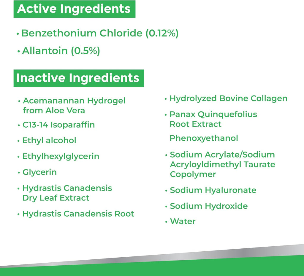 Antiseptic Scar & Wound Care Hydrogel - Repair, Protect Skin and Promote Faster Healing - pH Balanced Pain Relief Wound Gel for Burns and Dry Skin