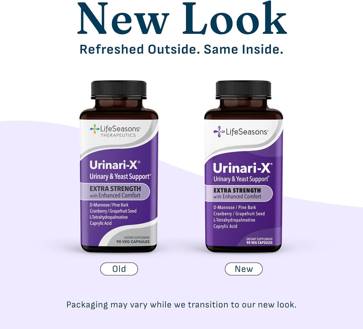 Urinari-X Extra Strength with Enhanced Comfort - Urinary Tract Support - Fast UTI Relief - Vitamin Supplement for Bladder Function - D-Mannose, Cranberry, Pinebark, Uva Ursi & Grapefruit - 90 Capsules