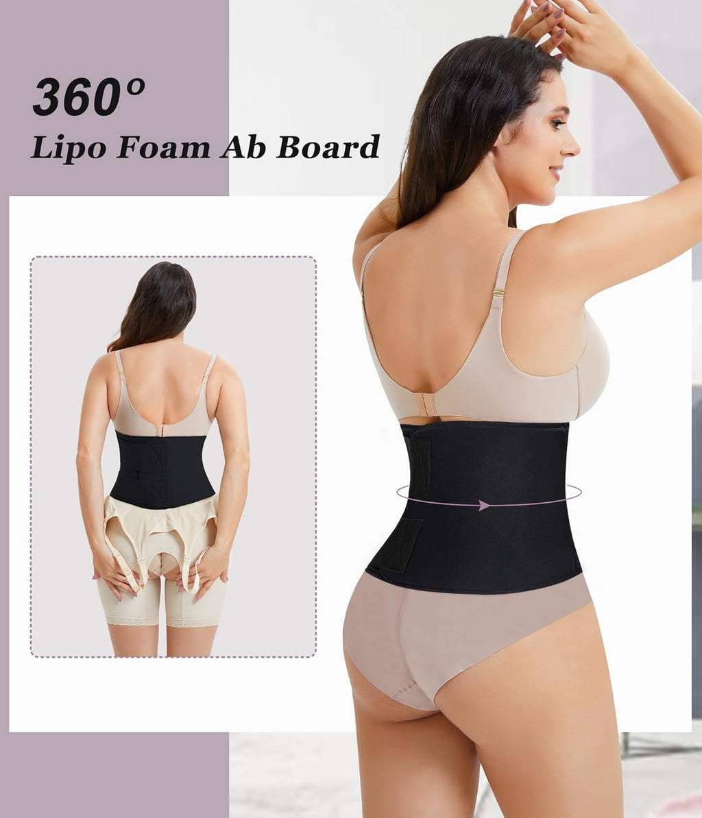 YERKOAD 360 Lipo Foam Ab Board Post Surgery Abdominal Liposuction Compression Boards Belly Belly Lipo Recovery Waist Cincher