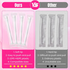 TENKAIWICK 100 Pack Disposable Vaginal Suppository Applicator for Women, Vaginal Applicator fits Size 0/00 Cap-Sules and Most Pills, Tablet Suppositories, Individually Wrapped