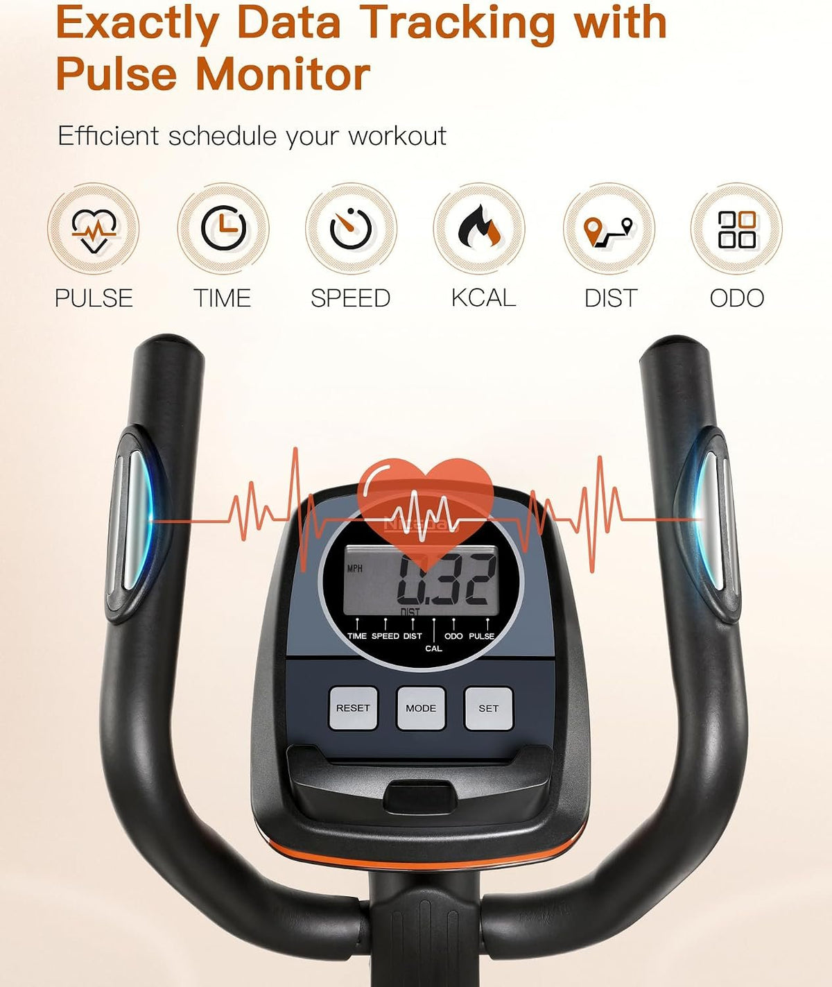 Niceday Elliptical Exercise Machine with 15.5IN Stride