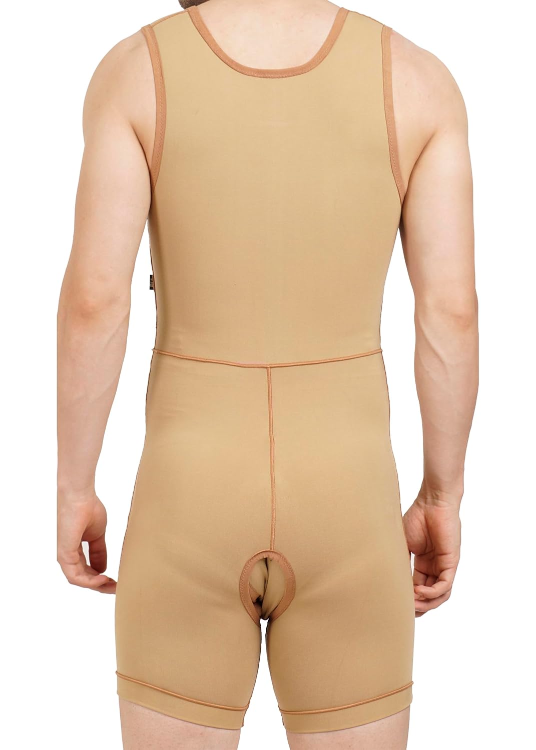 Medical Compression Bodysuit for Men upto Mid-Thigh | SLEEVELESS | HIGH COMPRESSION | Medical Compression Garment | Full Body Shapewear | Post Surgical Support