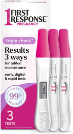 First Response Triple Check Pregnancy Test 3 ct. | Early Result Test, Digital Pregnancy Test, Rapid Result Test, Over 99% Accurate