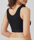 BRABIC Front Closure Post Surgical Compression Everyday Bra for Women Mastectomy with Removable Breast Support Band