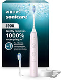 Philips Sonicare 5900 Rechargeable Electric Toothbrush, 2 Brush Heads, Pink | 1000% More Plaque Removal¹, Pressure Sensor, 6 Brush Settings, 21-Day Battery, 2-Minute Guided Timer, HX7132/02