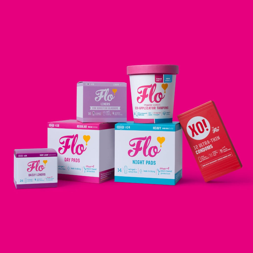 FLO Sanitary Pads Organic With Wings 10 pads 5 pads
