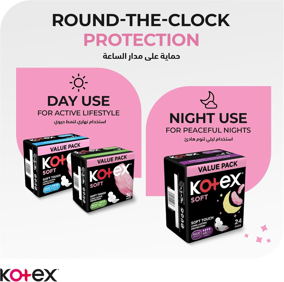 Kotex Sanitary Pads With Wings 50 pads