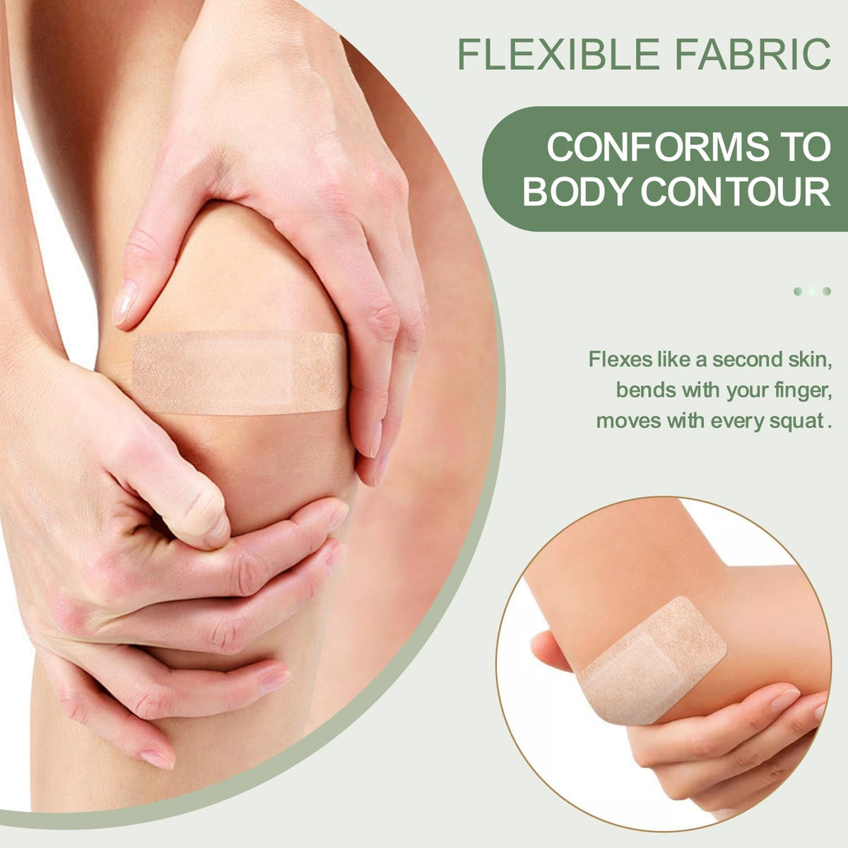 Hysimedy Silicone Bandages for Sensitive Skin 1.63x4 Inch Painless Removal
