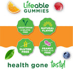 Lifeable Multivitamin with Iron Gummies for Women and Men, 90 Count
