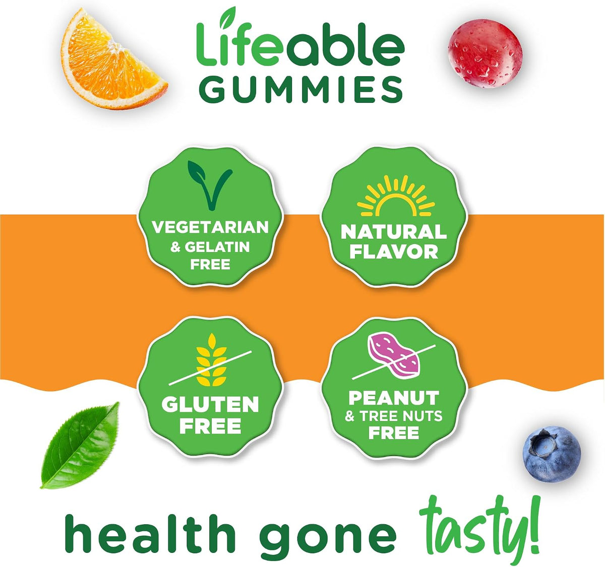 Lifeable Multivitamin with Iron Gummies for Women and Men, 90 Count