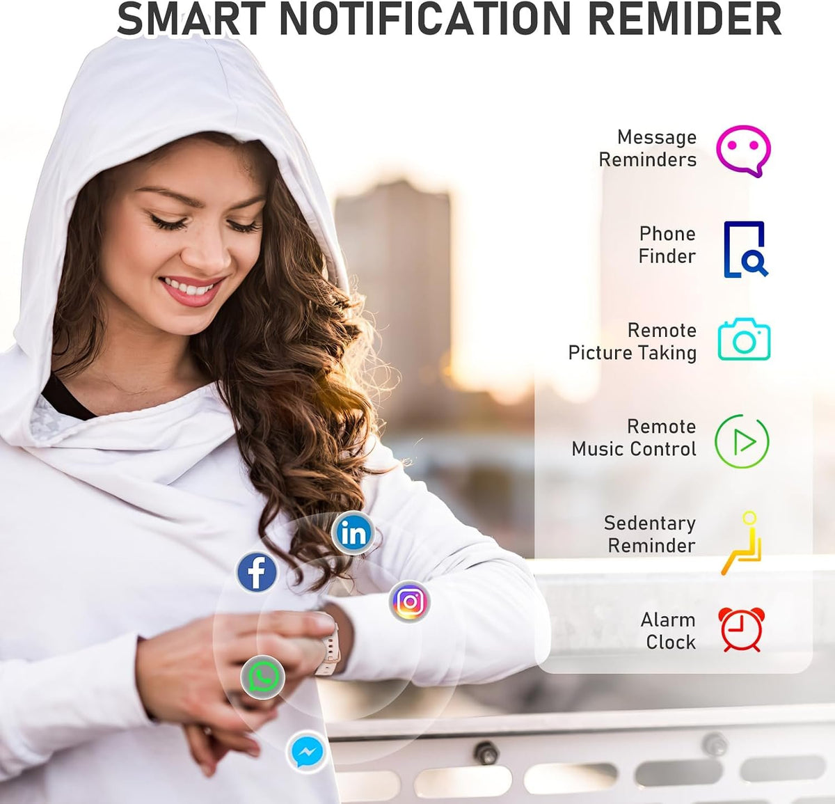 Fitness Tracker for Women Men with Heart Rate/Blood Pressure/Calories | Activity Tracker with 1.1"" AMOLED Screen, Waterproof Step Tracker for Android iPhones, Pink