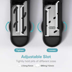 DEPAD Pill Cutter Splitter for Small and Tiny Pills, Pill Splitter for Cutting Multiple Pills with Adjustable Bars & Hidden Blade, Safely Cuts Small or Large Tablets for Seniors & Pets